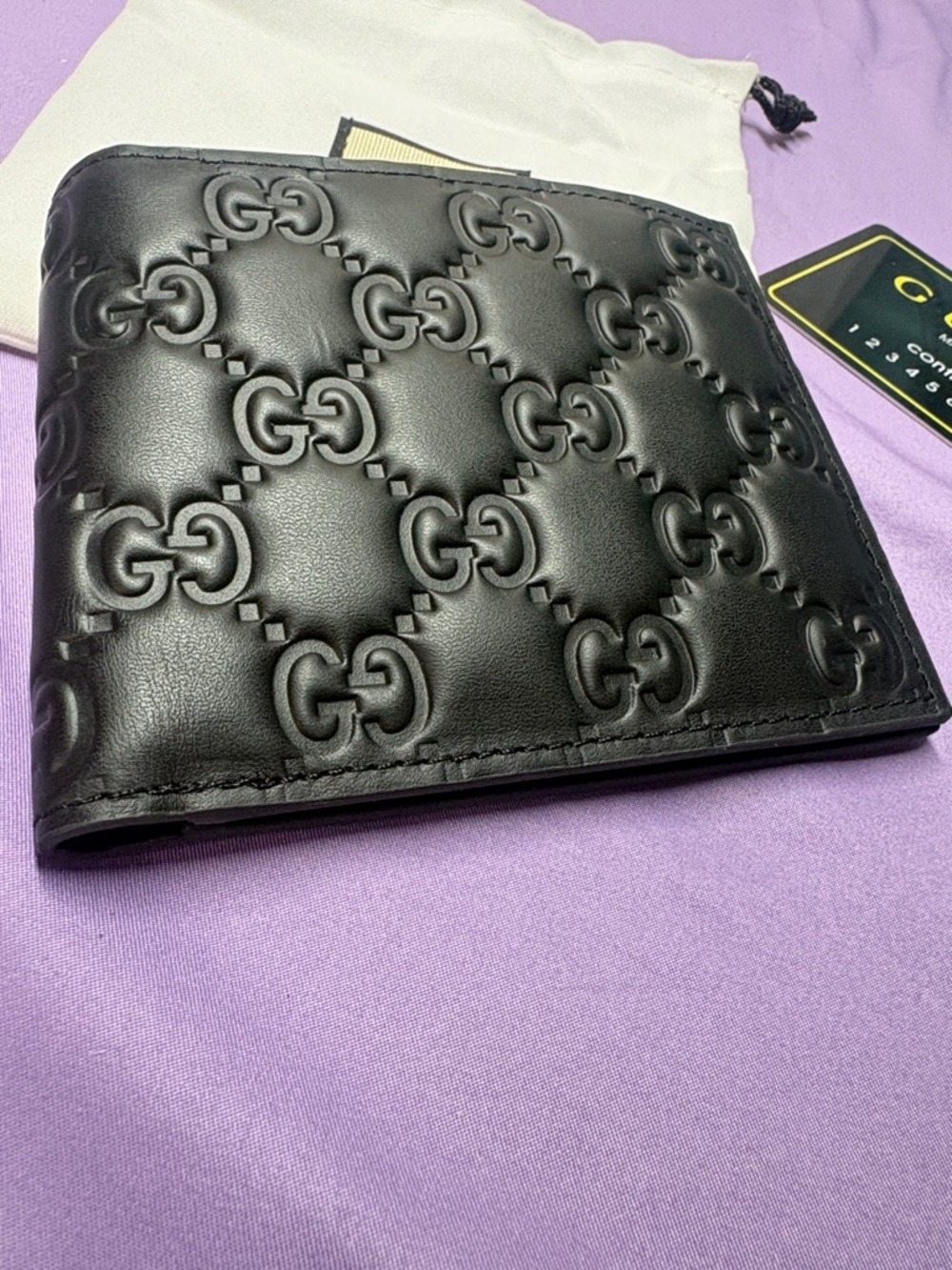 Gucci Black Embossed GG Leather Wallet - Picture 3 of 6